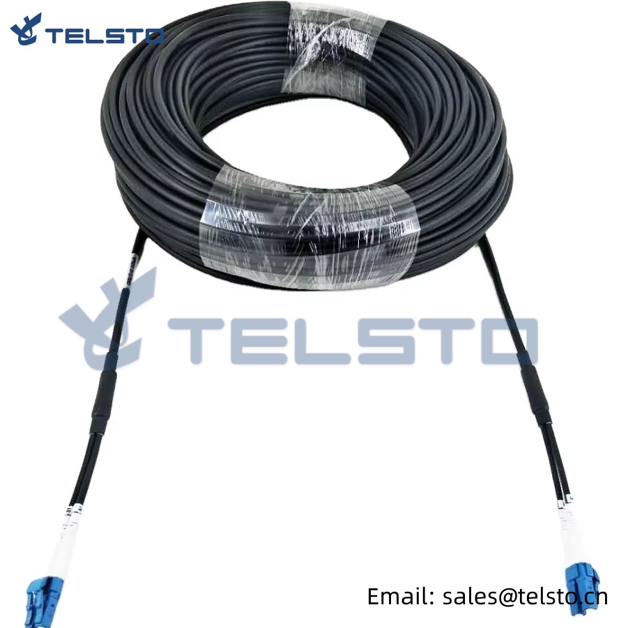 5G Full Armored Outdoor FTTA BBU RRU DLC 2cores CPRI Cable Fiber Optic Patch Cord