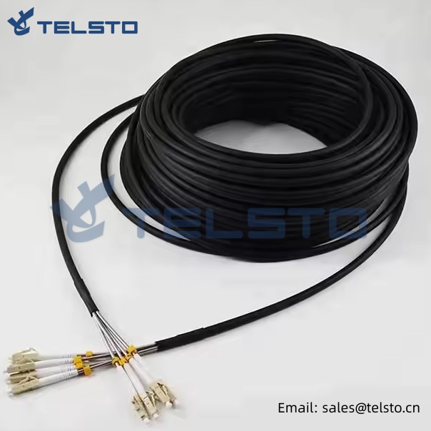 Antenna 4Core LC outdoor 5G base station Cable 100m CPRI Fiber Optic Patch Cord