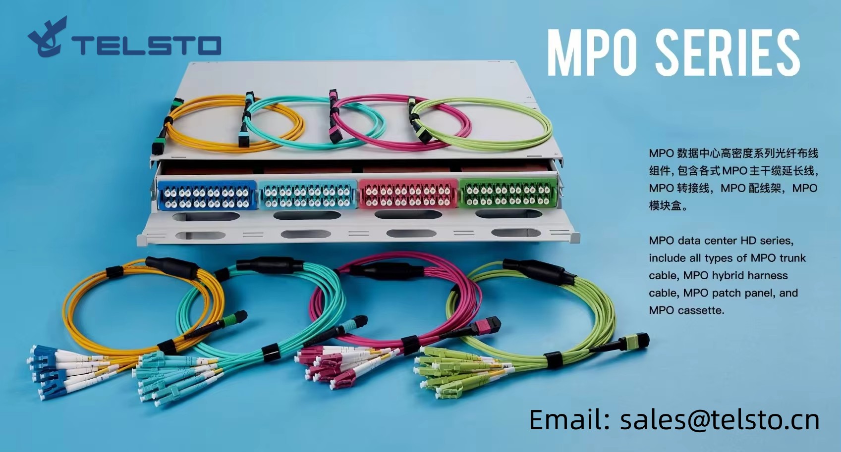 MPO MTP female Male SM OM3 OM4 cable fiber optic trunk cable